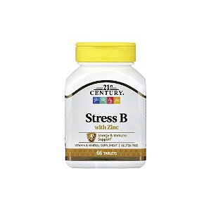 Stress B com Zinco 66 Comprimidos - 21st Century