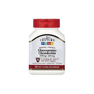 Glicosamina e Condroitina 500mg/400mg 60 Cápsulas - 21st Century