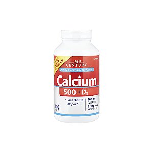 Cálcio 500 + Vitamina D3 400 Comprimidos - 21st Century