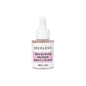 Sérum Facial Vitamina C + Ácido Hialurônico Where the Glowing Gets Smooth 30ml - Idealove