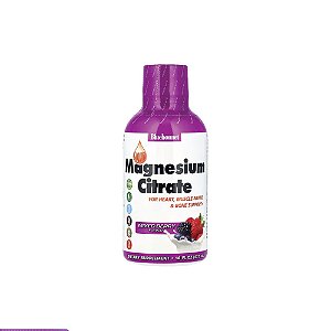Citrato de Magnésio Líquido Sabor Frutas Silvestres Liquid Magnesium Citrate 473ml - Bluebonnet Nutrition