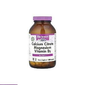 Citrato de Cálcio, Magnésio e Vitamina D3 180 Cápsulas - Bluebonnet Nutrition
