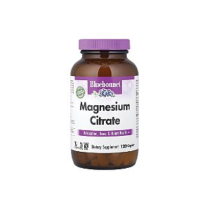 Citrato de Magnésio 200mg Magnesium Citrate 120 Cápsulas - Bluebonnet Nutrition