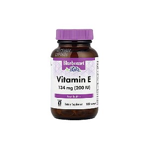 Vitamina E 200 UI (134mg) d-Alpha Tocopherol 100 Softgels - Bluebonnet Nutrition
