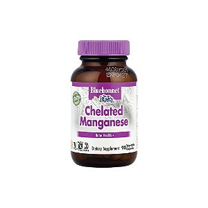 Manganês Quelado Chelated Manganese 10mg 90 Cápsulas - Bluebonnet Nutrition