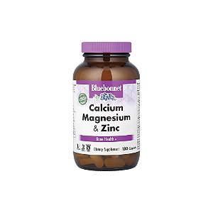 Cálcio, Magnésio e Zinco Calcium Magnesium Zinc 180 Cápsulas - Bluebonnet Nutrition