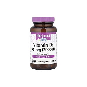 Vitamina D3 2.000 UI (50mcg) Cholecalciferol 250 Softgels - Bluebonnet Nutrition
