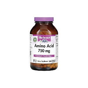 Complexo de Aminoácidos Amino Acid 750mg 180 Cápsulas - Bluebonnet Nutrition