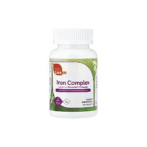 Complexo de Ferro Bisglicinato Iron Complex 100 Cápsulas - Zahler