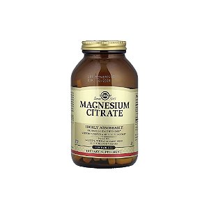 Citrato de Magnésio Magnesium Citrate 200mg 120 Comprimidos - Solgar
