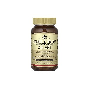 Ferro Gentle Iron Bisglicinato 25mg 180 Cápsulas Vegetais - Solgar