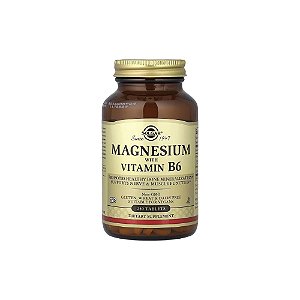 Magnésio com Vitamina B6 Magnesium with Vitamin B6 250 Comprimidos - Solgar