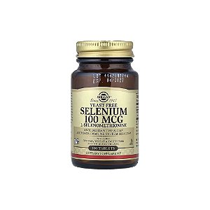 Selênio Selenium 100mcg 100 Comprimidos - Solgar
