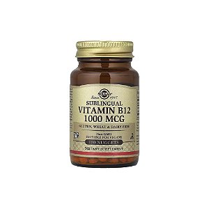 Vitamina B12 Sublingual 1.000mcg 100 Comprimidos Sublinguais - Solgar