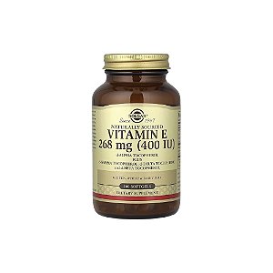 Vitamina E de Origem Natural d-Alfa-Tocoferol 268mg 100 Softgels - Solgar