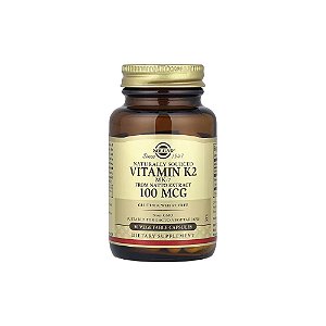 Vitamina K2 de Origem Natural MK-7 100mcg 50 Cápsulas Vegetais - Solgar