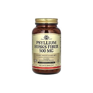 Psyllium Husks Fiber 500 mg 200 Cápsulas Vegetais - Solgar
