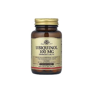 Ubiquinol Reduced CoQ10 100 mg 50 Cápsulas Gelatinosas Moles - Solgar
