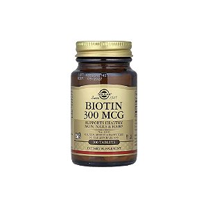 Biotina 300 mcg 100 Comprimidos - Solgar