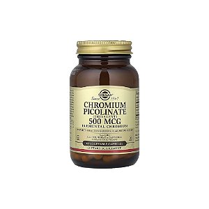 Picolinato de Cromo 500 mcg 60 Cápsulas Vegetais - Solgar