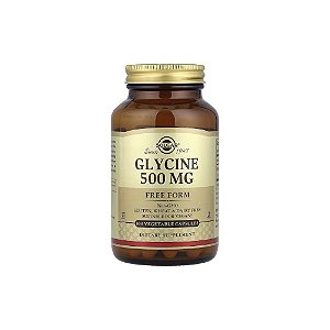 Glicina 500 mg 100 Cápsulas Vegetais - Solgar