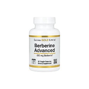 Berberina Avançada Fitossomo Berbevis com Complexo de Fosfolipídeos de Berberina e Lecitina de Girassol 550 mg 60 Cápsulas Vegetais - California Gold Nutrition