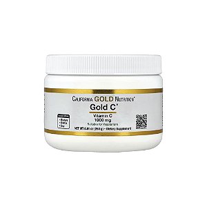 Gold C® em Pó Vitamina C de Classe USP 1.000mg 250 g - California Gold Nutrition