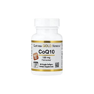 CoQ10 100 mg 30 Cápsulas Cápsulas Gelatinosas Vegetais - California Gold Nutrition