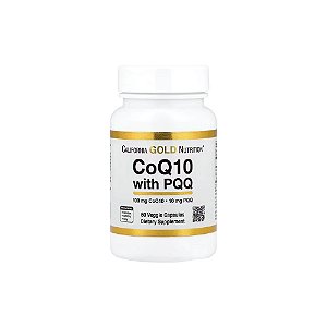 CoQ10 com PQQ 60 Cápsulas Vegetais - California Gold Nutrition