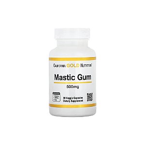 Goma de Mástique 500 mg 60 Cápsulas Vegetais - California Gold Nutrition