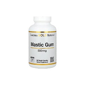 Goma de Mástique 500 mg 180 Cápsulas Vegetais - California Gold Nutrition