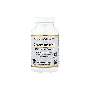 Óleo de Krill Antártico 1000mg 120 Cápsulas - California Gold - California Gold Nutrition
