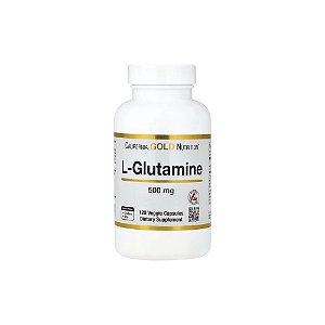 L-glutamina AjiPure® 120 Cápsulas Vegetais (500 mg por Cápsula) - California Gold Nutrition