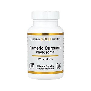 Cúrcuma Curcumina Phytosome Meriva® 500 mg 60 Cápsulas Vegetais - California Gold Nutrition