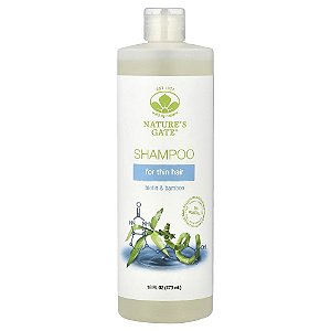 Nature's Gate Shampoo de Biotina e Bambu para Cabelos Finos 473 ml - Mild By Nature