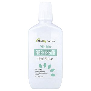 Enxaguante Bucal para um Hálito Fresco Sem Álcool Menta Suave 473 ml - Mild By Nature