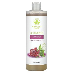 Nature's Gate Shampoo de Gengibre Awapuhi e Manjericão Santo para Cabelos Finos 473 ml - Mild By Nature