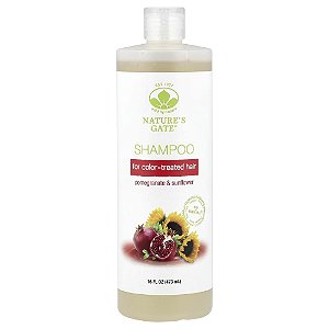 Nature's Gate Shampoo de Romã e Girassol para Cabelos Tingidos 473 ml - Mild By Nature