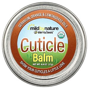 Sierra Bees™ Bálsamo para Cuidados com as Cutículas Gerânio Laranja e Capim-limão 17 g - Mild By Nature