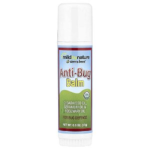 Bálsamo Repelente de Insetos em Bastão Cedro Gerânio e Óleo de Alecrim 17 g - Mild By Nature