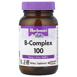 Complexo B 100 50 Cápsulas Vegetais - Bluebonnet Nutrition