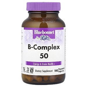 Complexo B 50 100 Cápsulas Vegetais - Bluebonnet Nutrition