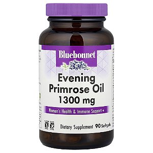 Óleo de prímula 1300 mg 90 cápsulas Gelatinosas - Bluebonnet Nutrition