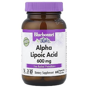 Ácido Alfa-Lipoico 600 mg 60 Cápsulas Vegetais - Bluebonnet Nutrition