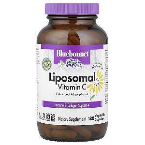 Vitamina C Lipossomal 180 Cápsulas Vegetais (500 mg por Cápsula) - Bluebonnet Nutrition