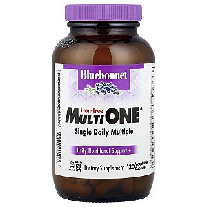 MultiONE Sem Ferro 120 Cápsulas Vegetais - Bluebonnet Nutrition