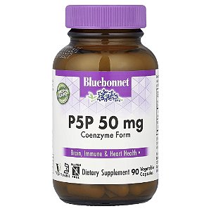 P5P Vegetais 50 mg 90 Cápsulas - Bluebonnet Nutrition