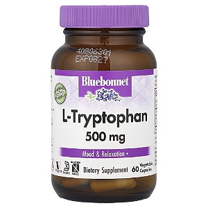 L-Triptofano 500 mg 60 Cápsulas Vegetais - Bluebonnet Nutrition