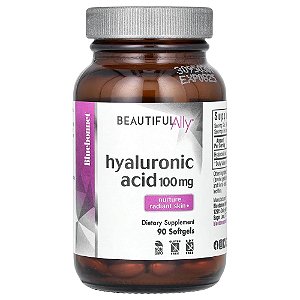 Beautiful Ally Ácido Hialurônico 100mg 90 Cápsulas Gelatinosas - Bluebonnet Nutrition