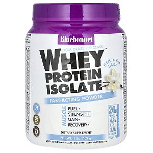 Whey Protein Isolado Baunilha Francesa 462g - Bluebonnet Nutrition